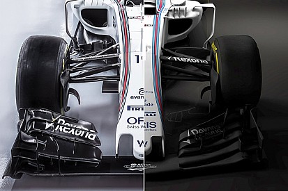 Ф1 2017: боліди Williams FW38 та FW40 у порівнянні