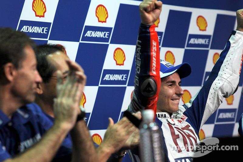 Conférence de presse d'après course : le champion 2010 de MotoGP Jorge Lorenzo, Fiat Yamaha Team