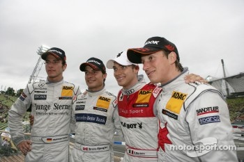 Christian Vietoris Persson Motorsport, AMG Mercedes C-Klasse, Bruno Spengler, Team HWA AMG Mercedes C-Klasse, Edoardo Mortara, Audi Sport Team Rosberg, Audi A4 DTM, Renger van der Zande Persson Motorsport, AMG Mercedes C-Klasse