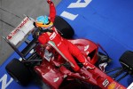Race winner Fernando Alonso, Ferrari celebrates in parc ferme