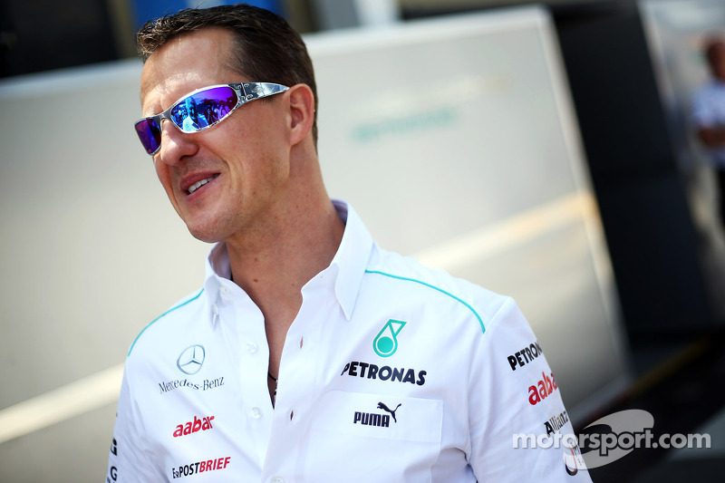 Michael Schumacher am Donnerstag vor dem letzten Rennen