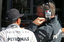 Lewis Hamilton, Mercedes AMG F1 met Ross Brawn, Teambaas Mercedes AMG F1