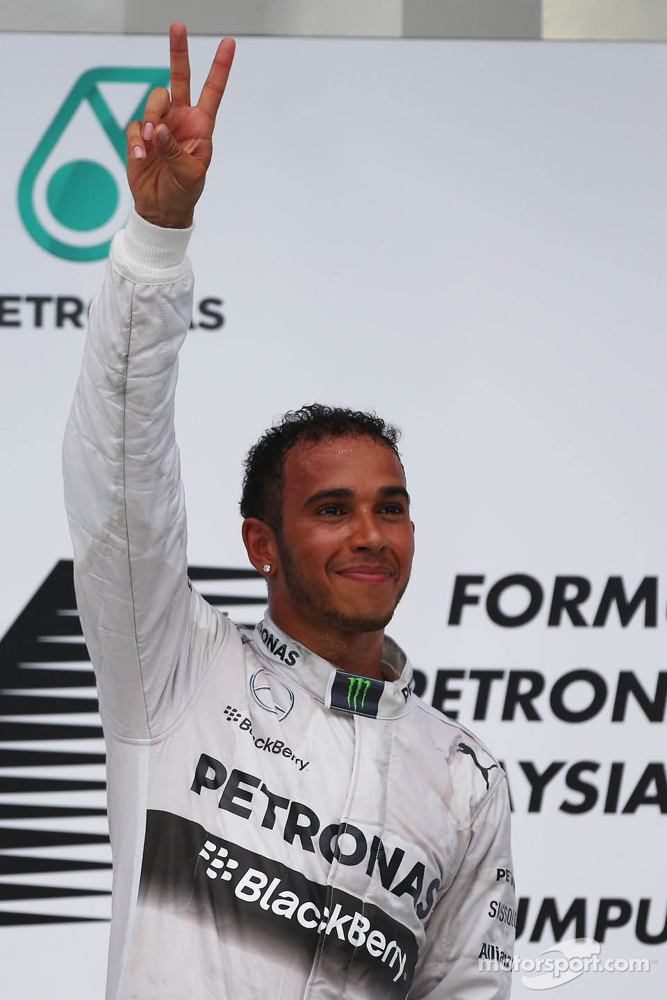 Race winner Lewis Hamilton, Mercedes AMG F1