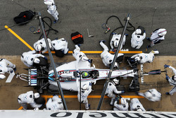 Felipe Massa, Williams FW37, beim Boxenstopp-Training