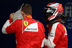 Sebastian Vettel, Ferrari SF15-T e Kimi Raikkonen, Ferrari