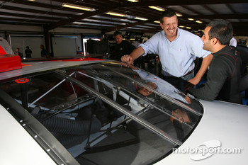Juan Pablo Montoya and Red Bull VP of competition Gunther Steiner