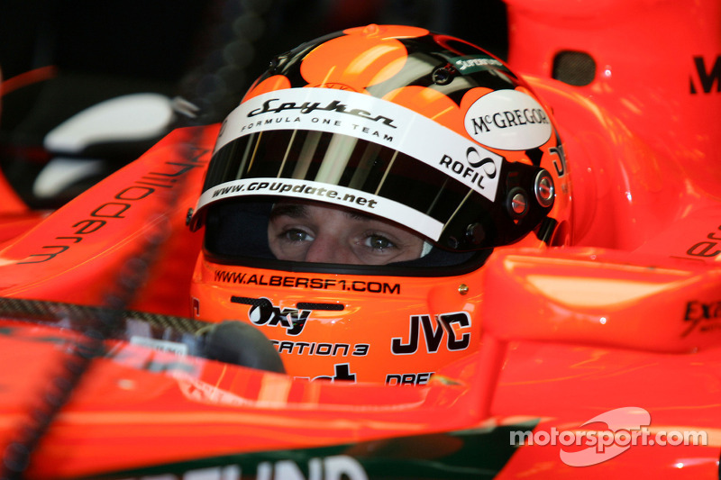 Christijan Albers prueba el Spyker-Ferrari F8-VII 2007