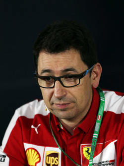 Маттіа Бінотто, Ferrari гоночний менеджер по двигунам на пресс-конференції FIA
