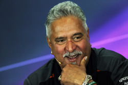 Dr. Vijay Mallya, Titolare Sahara Force India F1 Team alla Conferenza Stampa FIA