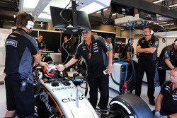 Dr. Vijay Mallya, Sahara Force India F1 Team eigenaar met Nico Hulkenberg, Sahara Force India F1 VJM