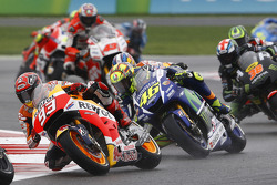 Marc Márquez, Repsol Honda Team y Valentino Rossi, Yamaha Factory Racing