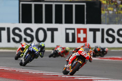 Marc Marquez, Repsol Honda Team e Valentino Rossi, Yamaha Factory Racing