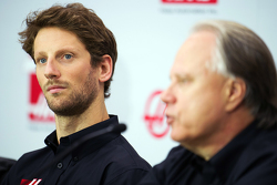 Romain Grosjean, Haas F1 Team y Gene Haas, Haas F1 Team