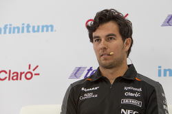 Sergio Pérez, Sahara Force India enuna conferencia de prensa en la Ciudad de México