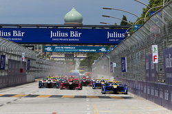 Start: Sébastien Buemi, Renault e.Dams, in Führung