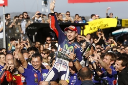 Il vincitore e campione 2015 MotoGP Lorenzo, Yamaha Factory Racing