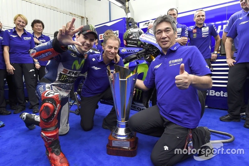 Il vincitore e campione del mondo 2015, Jorge Lorenzo, Yamaha Factory Racing