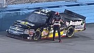 NASCAR Darrell Wallace Jr. runs out on track after wreck in Phoenix NASCAR Darrell Wallace Jr. runs out on track after wreck in Phoenix