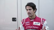 Lucas di Grassi on the new Audi R18 e-tron quattro Lucas di Grassi on the new Audi R18 e-tron quattro