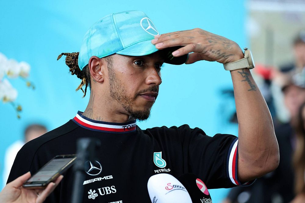 Lewis Hamilton, Mercedes-AMG, entrevistado