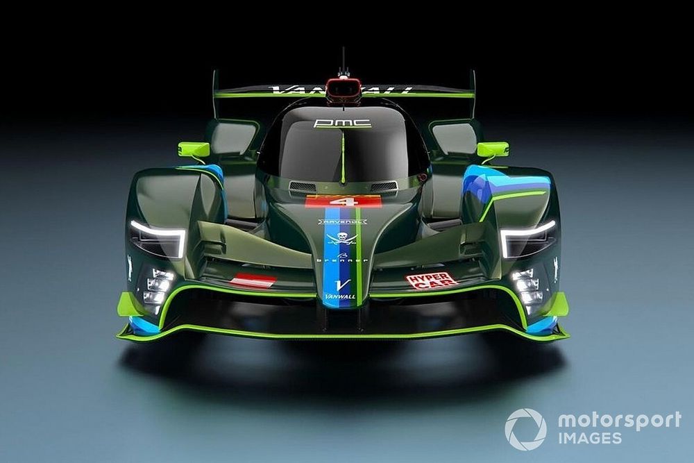 La decoraci&oacute;n del Hypercar Vanwall Racing ByKolles