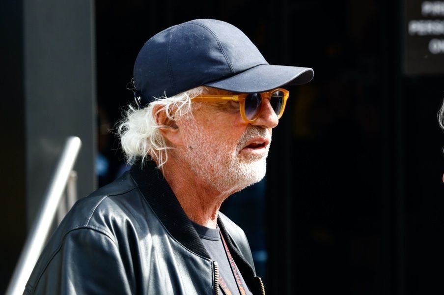 Flavio Briatore and Carlos Sainz Sr