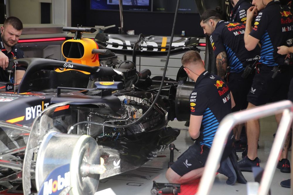 Detalle del motor del Red Bull Racing RB20
