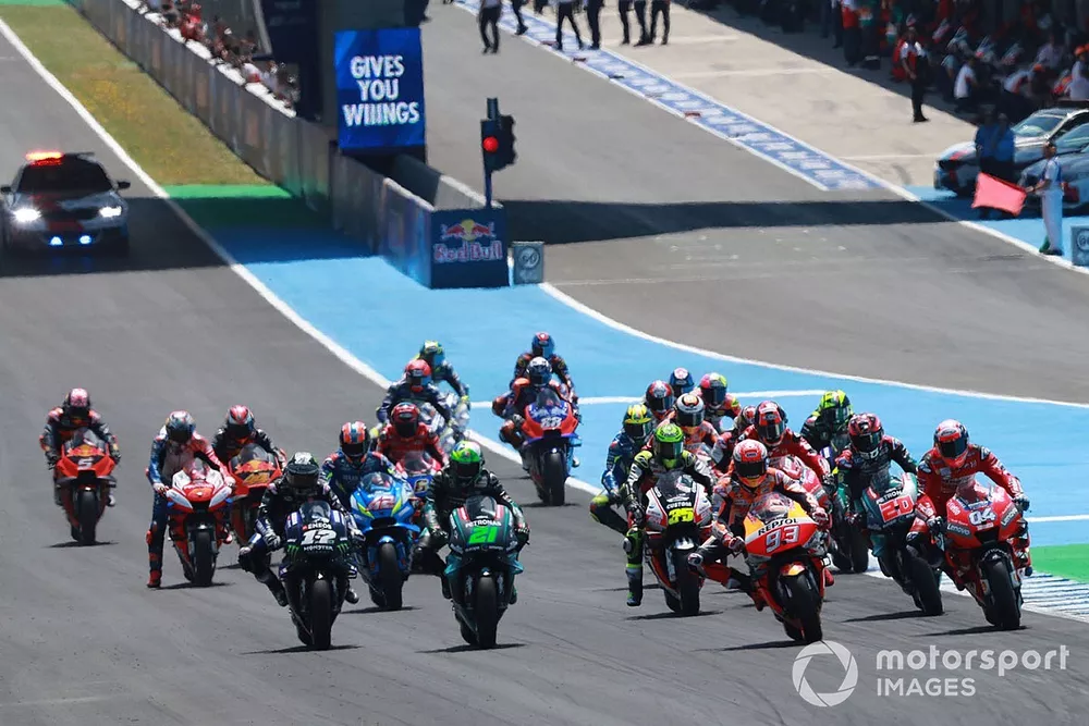 Marc Marquez, Repsol Honda Team leads at the start 