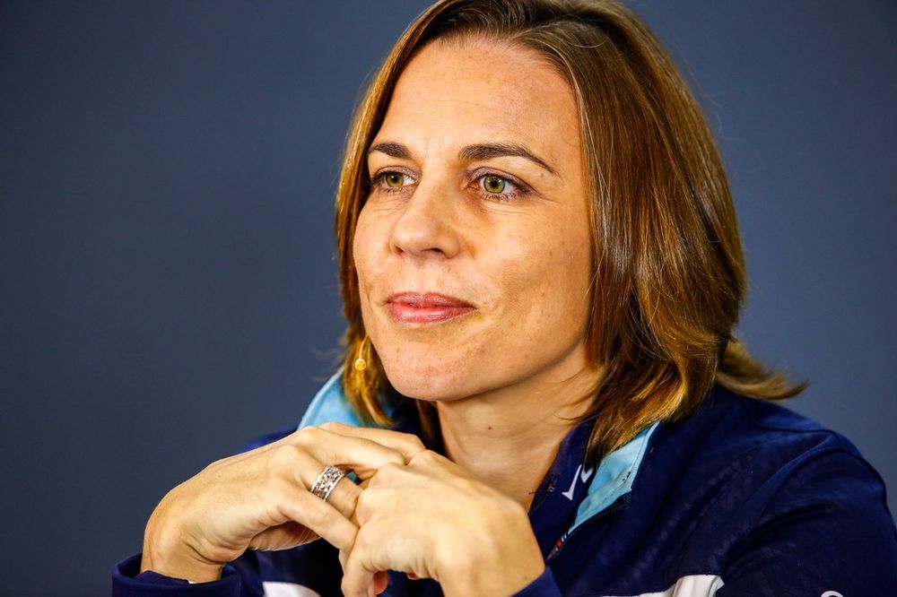 Claire Williams, subdirectora del equipo, Williams Racing, en la conferencia de prensa de los directores de equipo