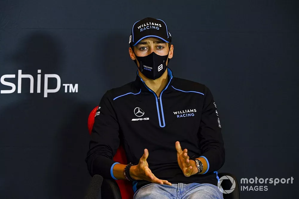 George Russell, Williams Racing, in a Press Conference