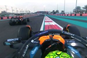 Primer encontronazo de Verstappen y Norris en Abu Dhabi: "Casi chocamos"