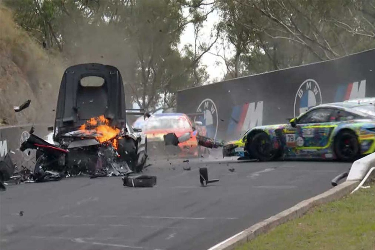 Ralf Aron in hospital after breaking back in 27G Bathurst crash