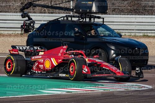 Fotos y video: el día de filmación de Ferrari en Fiorano con el SF-24