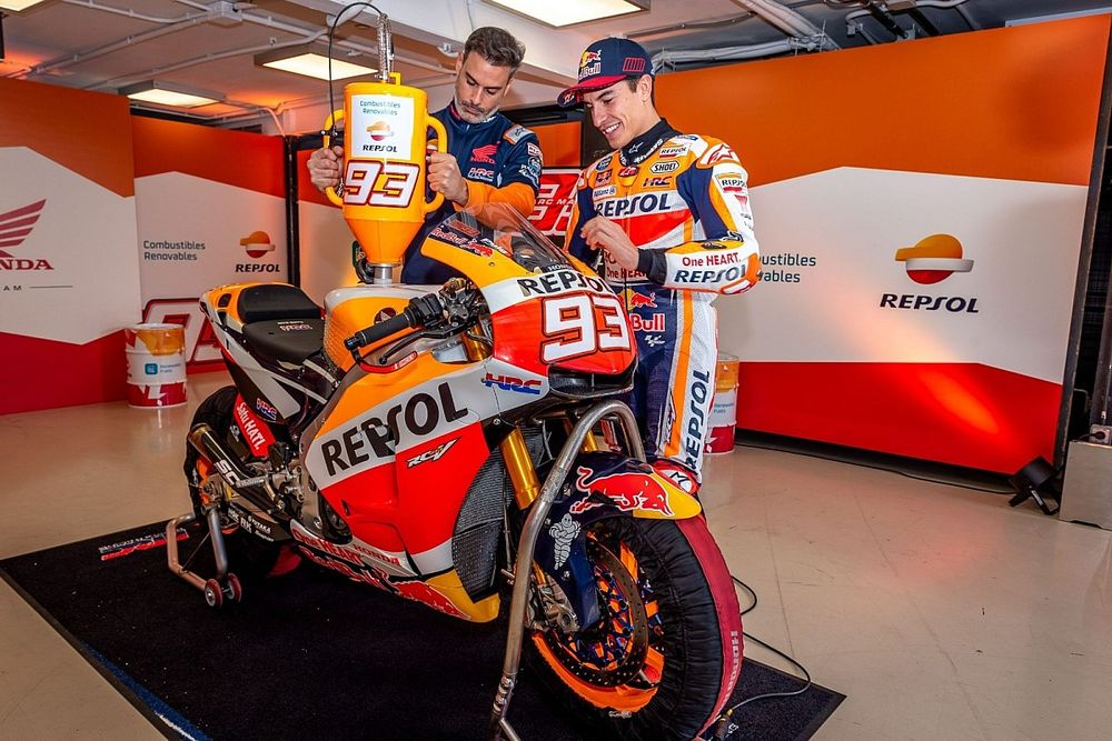 Marc Márquez, Honda, prueba biocombutible en el Jarama