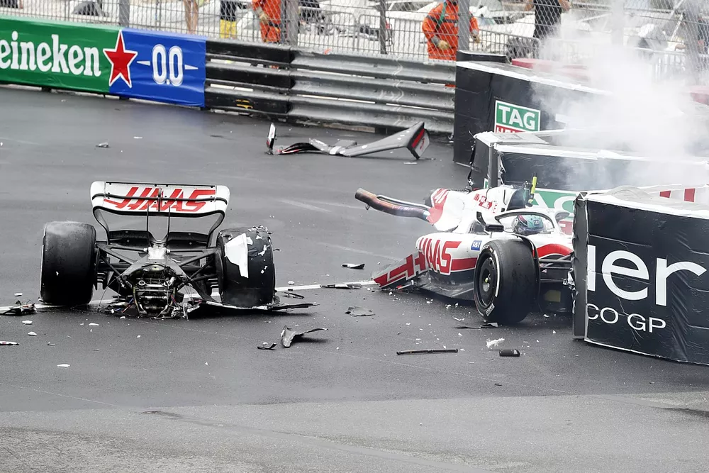 Le crash de Mick Schumacher, Haas VF-22