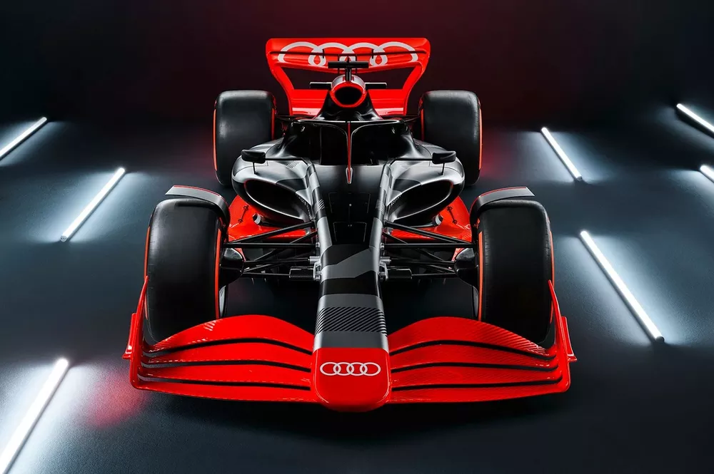 Audi showmodel van nieuwe F1-wagen