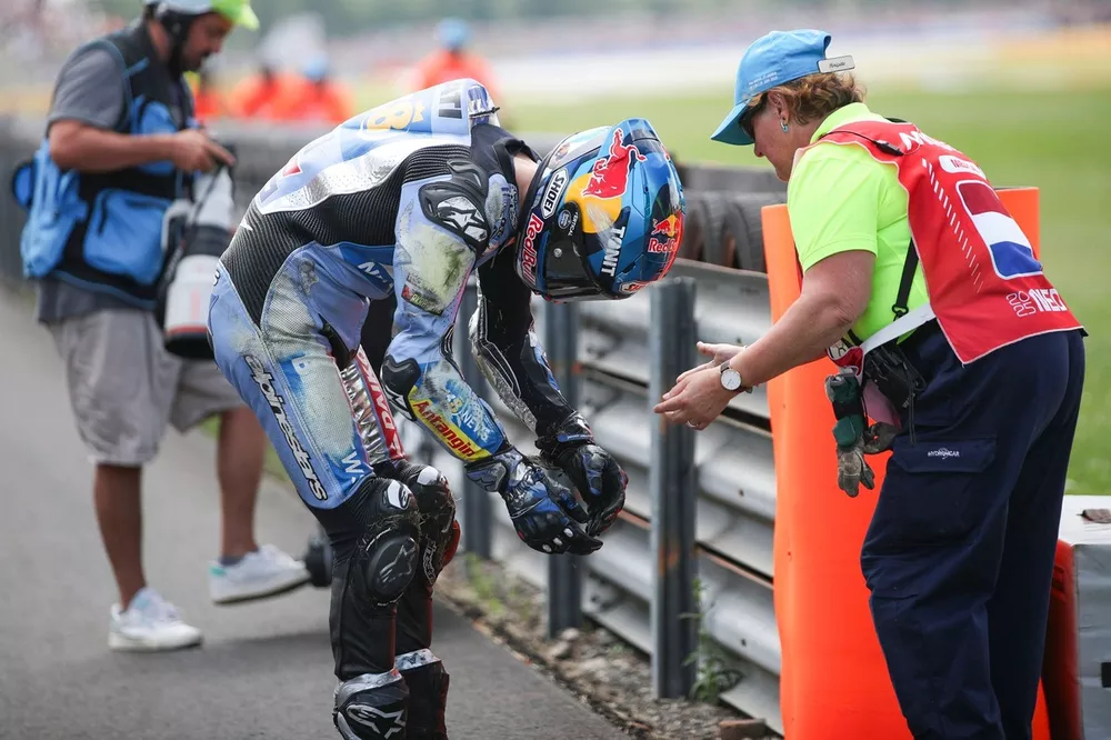 Alex Marquez, Gresini Racing after his crash