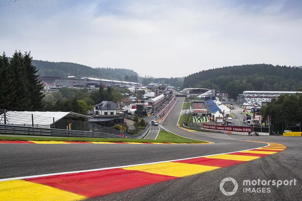 A scenic view of Eau Rouge