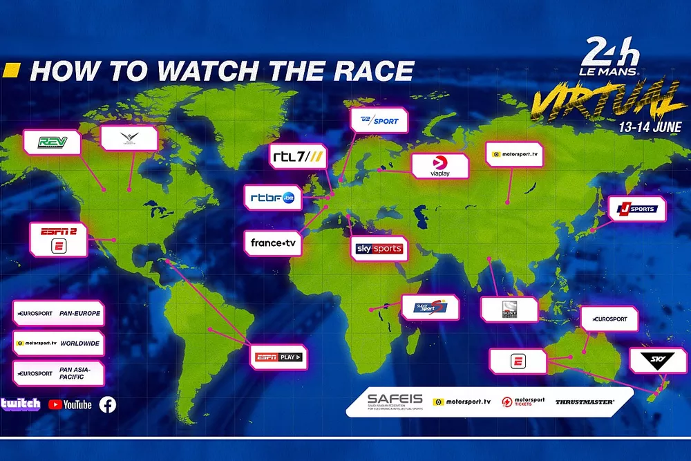 Programa de las 24h de Le Mans virtuales
