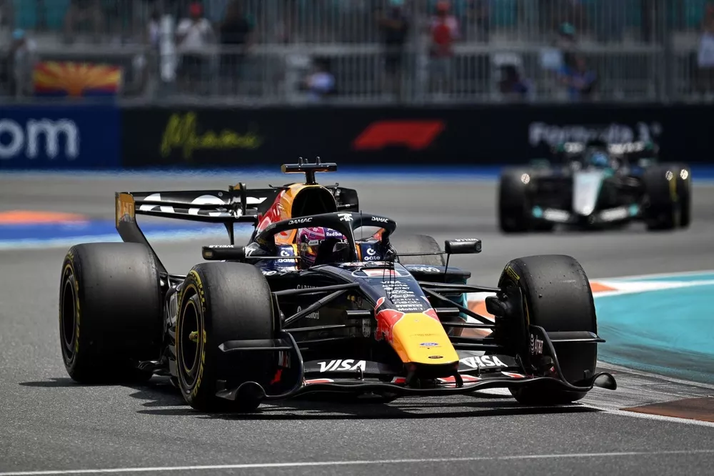 Max Verstappen "no longer a passenger" as improved Red Bull yields Miami F1  front row