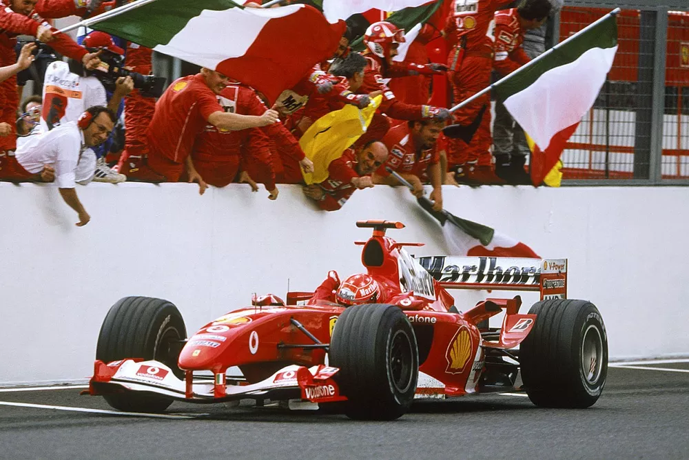 Race winner Michael Schumacher, Ferrari F2004