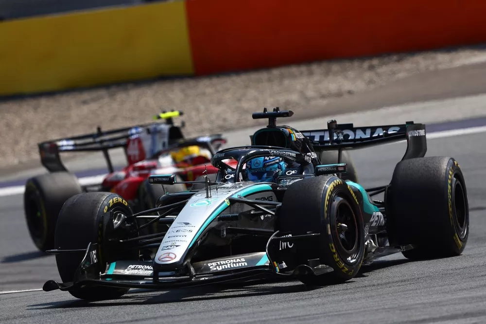 Lewis Hamilton, Ferrari, George Russell, Mercedes