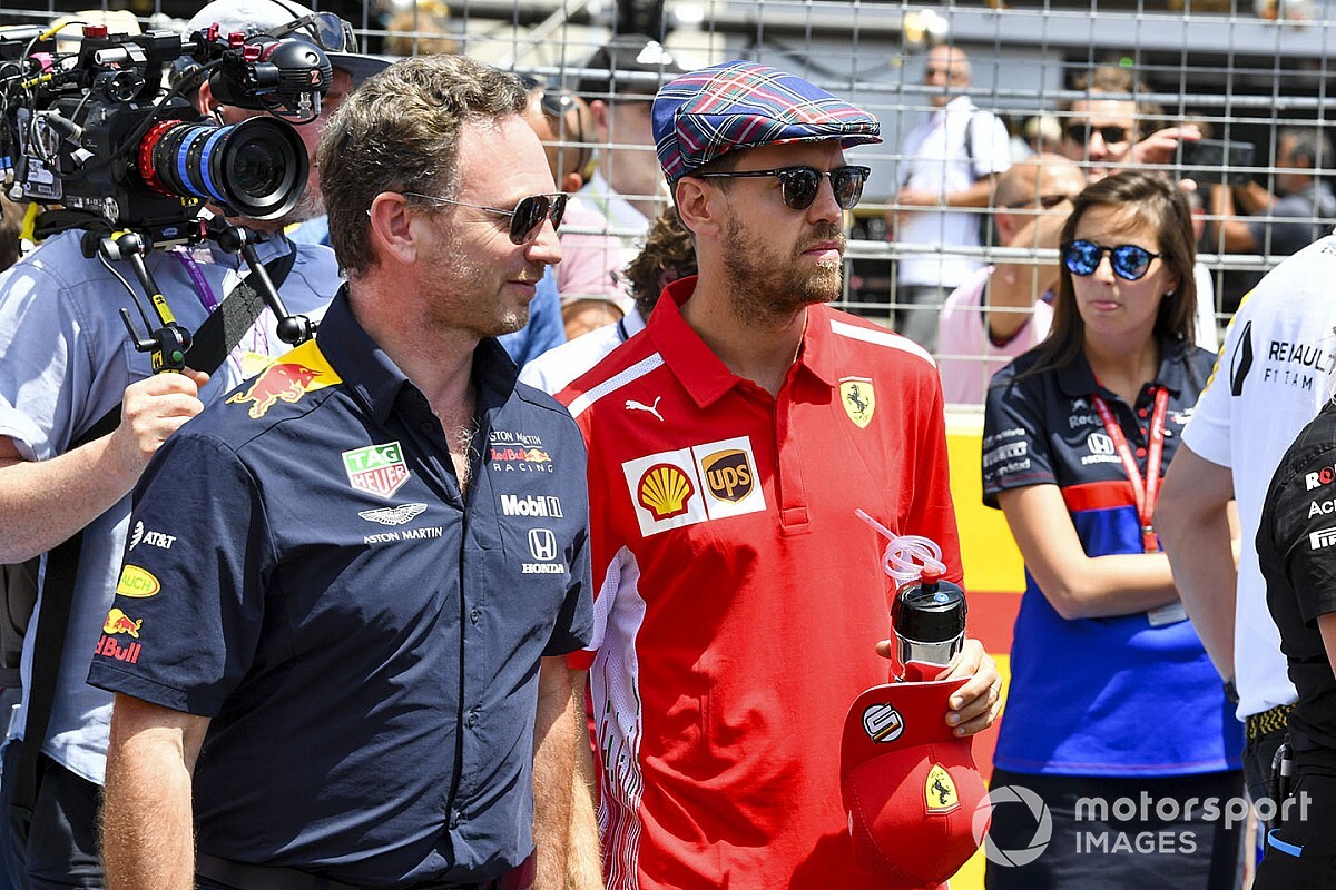 Sebastian Vettel "surprised" by Christian Horner's Red Bull exit: "Big footsteps"