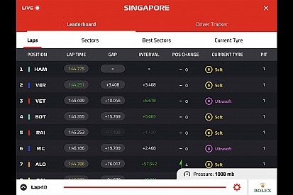 Formula 1 says improving live timing app "a priority"