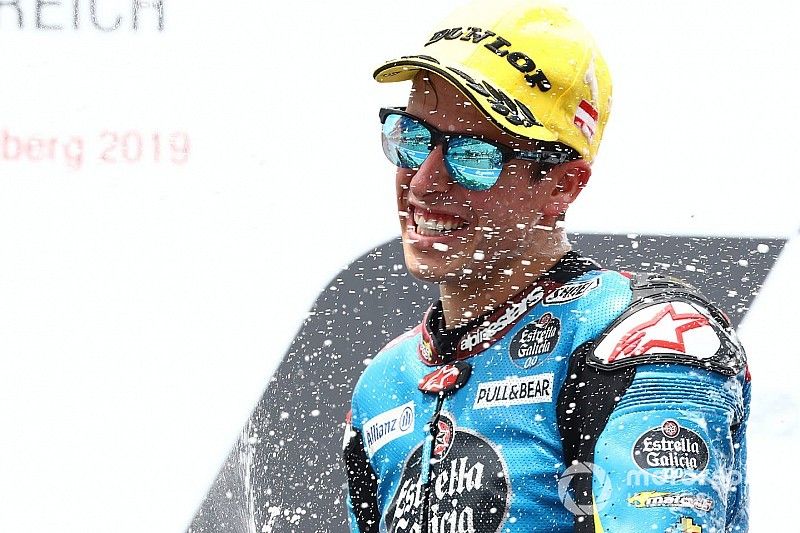 Podio: segundo lugar Alex M&aacute;rquez, Marc VDS Racing