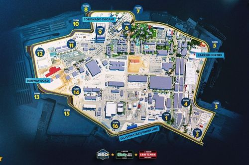 VÍDEO: NASCAR revela traçado do circuito de rua na base naval de San Diego