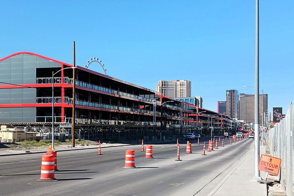 Work in Progress at the Las Vegas F1 course