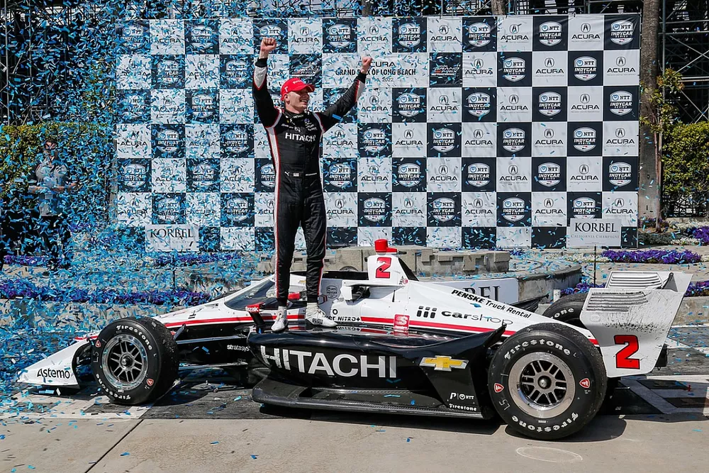 Josef Newgarden, Team Penske Chevrolet, Victory Lane 