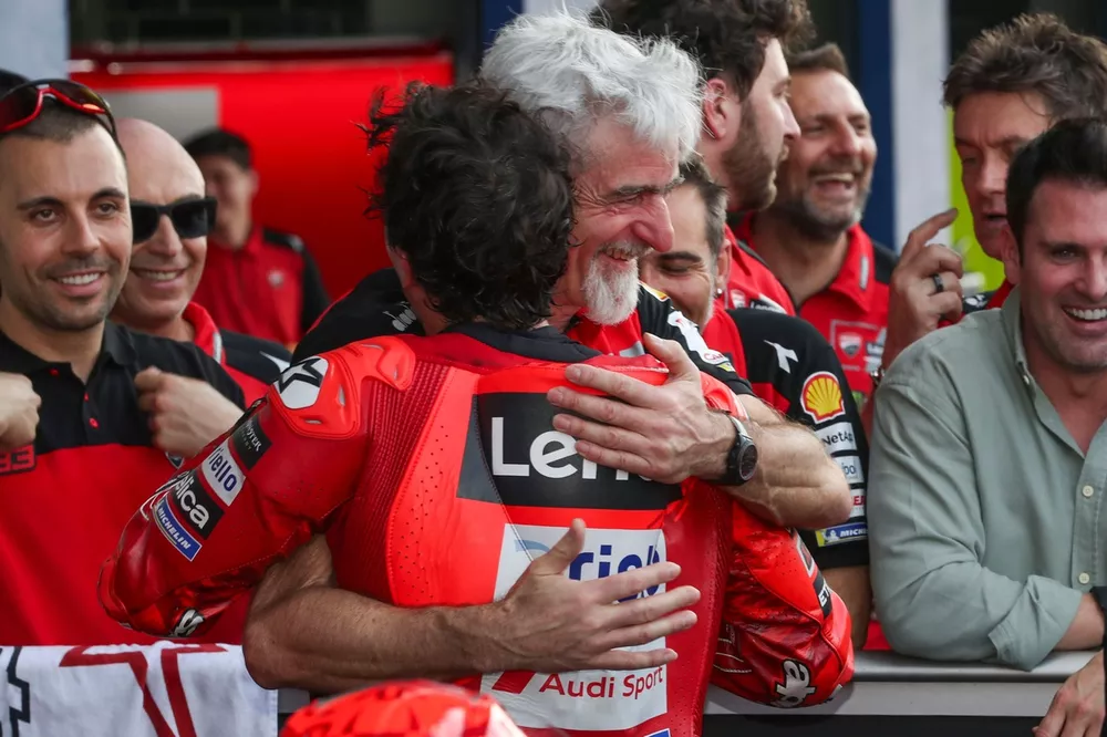Marc Marquez, Ducati Team, Gigi Dall'Igna, directeur g&eacute;n&eacute;ral Ducati Corse