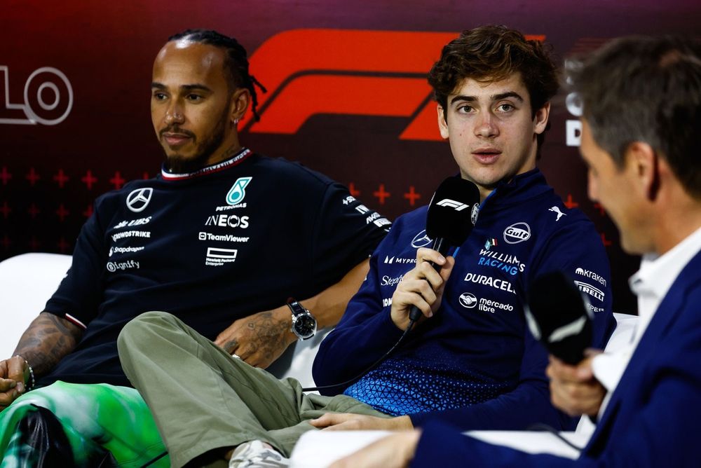 Lewis Hamilton, Mercedes-AMG F1 Team, Franco Colapinto, Williams Racing